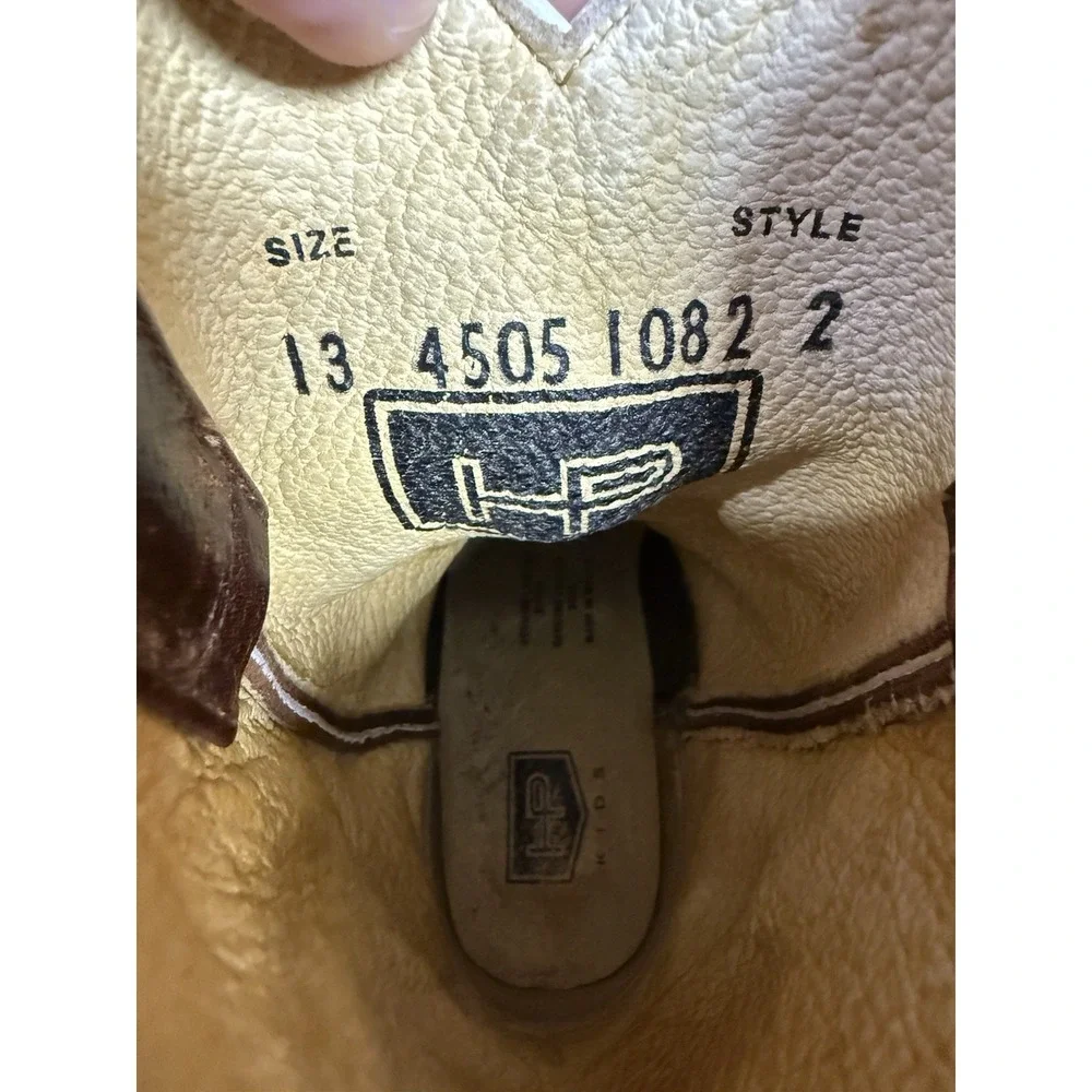 Kids Horsepower Moka‎ Sabotage Patchwork Boots Size 13